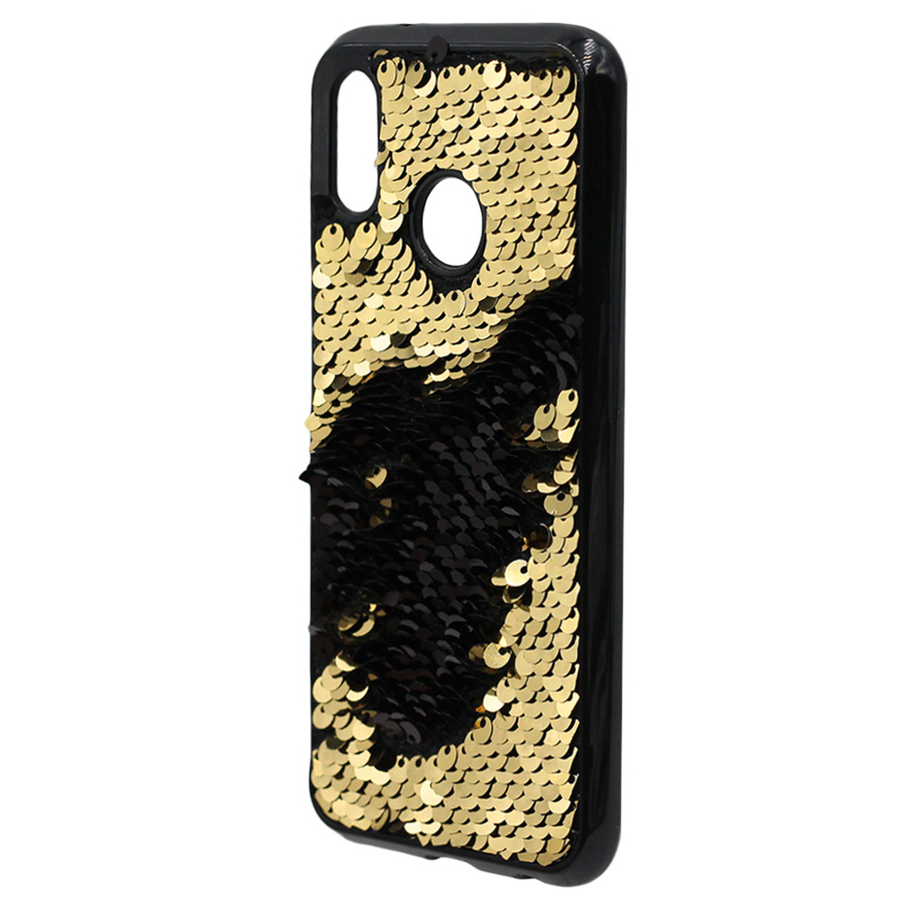 Накладка Sequins для Huawei P20 Lite (ANE-LX1) золота-3